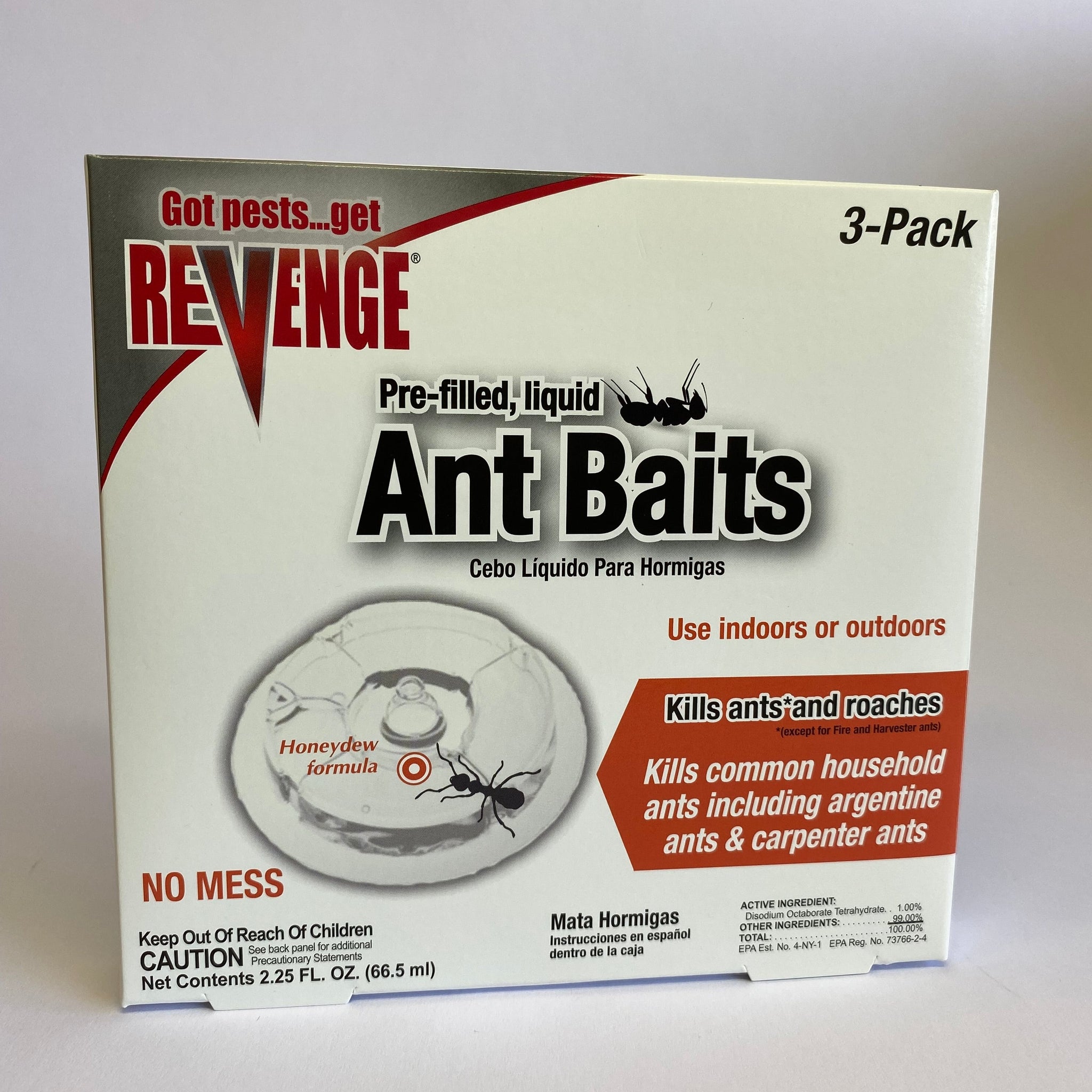 Ant Bait 3 Pack Pre-Filled Liquid stations